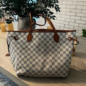 Authentic Damier Azur Neverfull MM